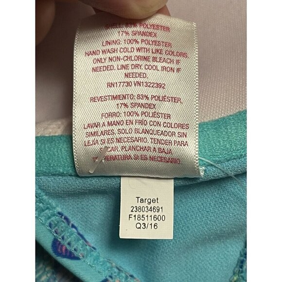 NWT Xhilaration Blue Off The Shoulder Bandeau Bikini Top Swimwear Ladies Small - Picture 7 of 7